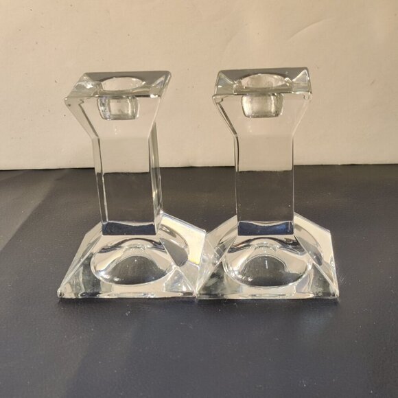 Classic Villeroy and Boch Austrian lead crystal candlestick holders. - Picture 2 of 9